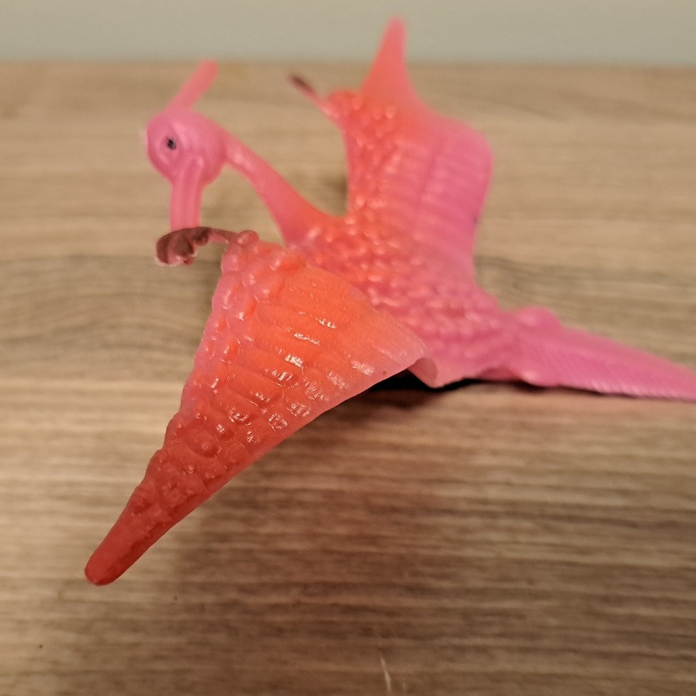 Vintage 1970's RODAN Monster Dinosaur Plastic Figure Kaiju Thunderbird